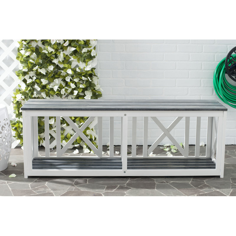 One Allium Way Wood Storage Bench & Reviews Wayfair